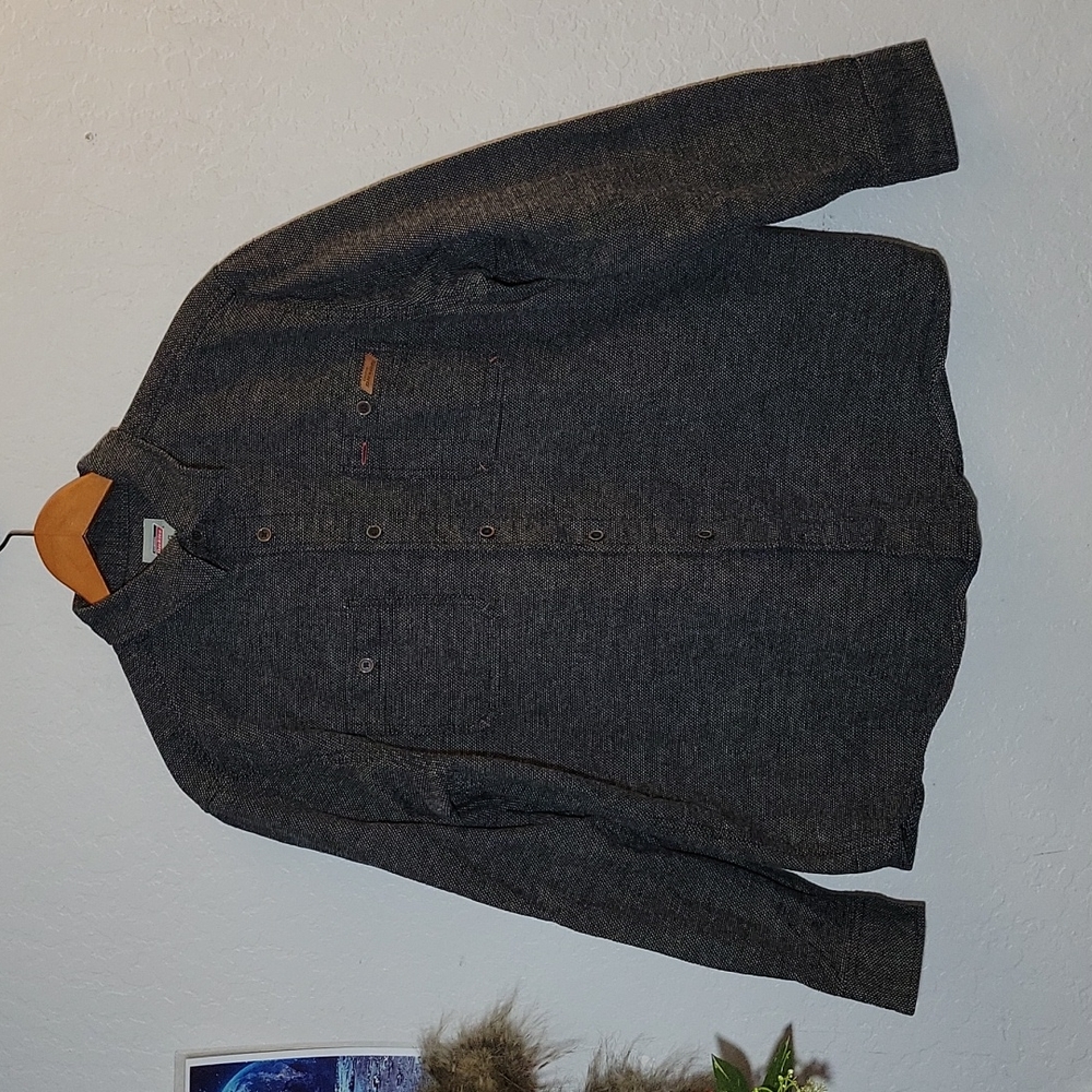 DICKIES Long Sleeve Work Shirt Pockets Large 42-44